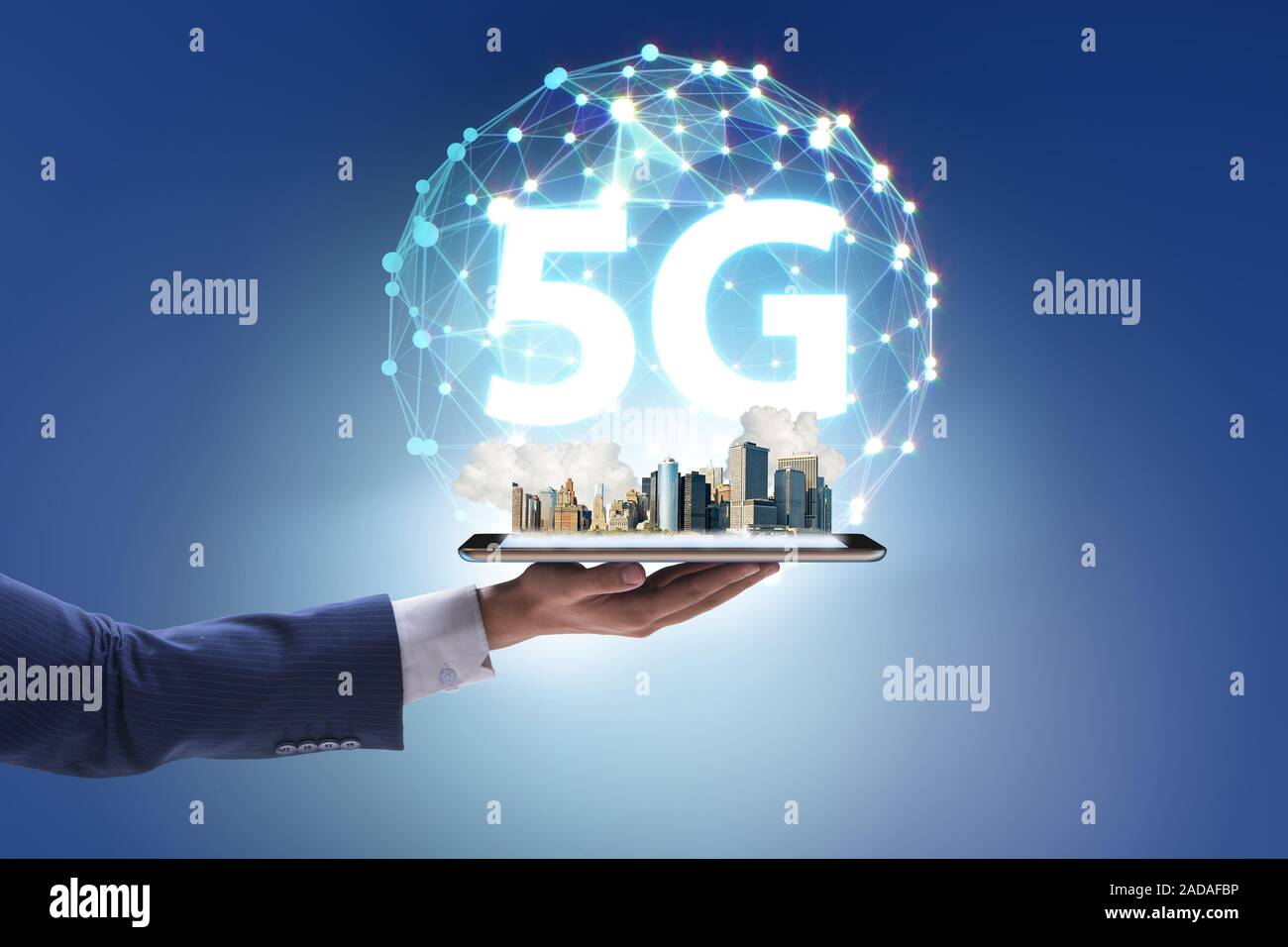 5G mobile technology concept - high internet speed Stock Photo - Alamy