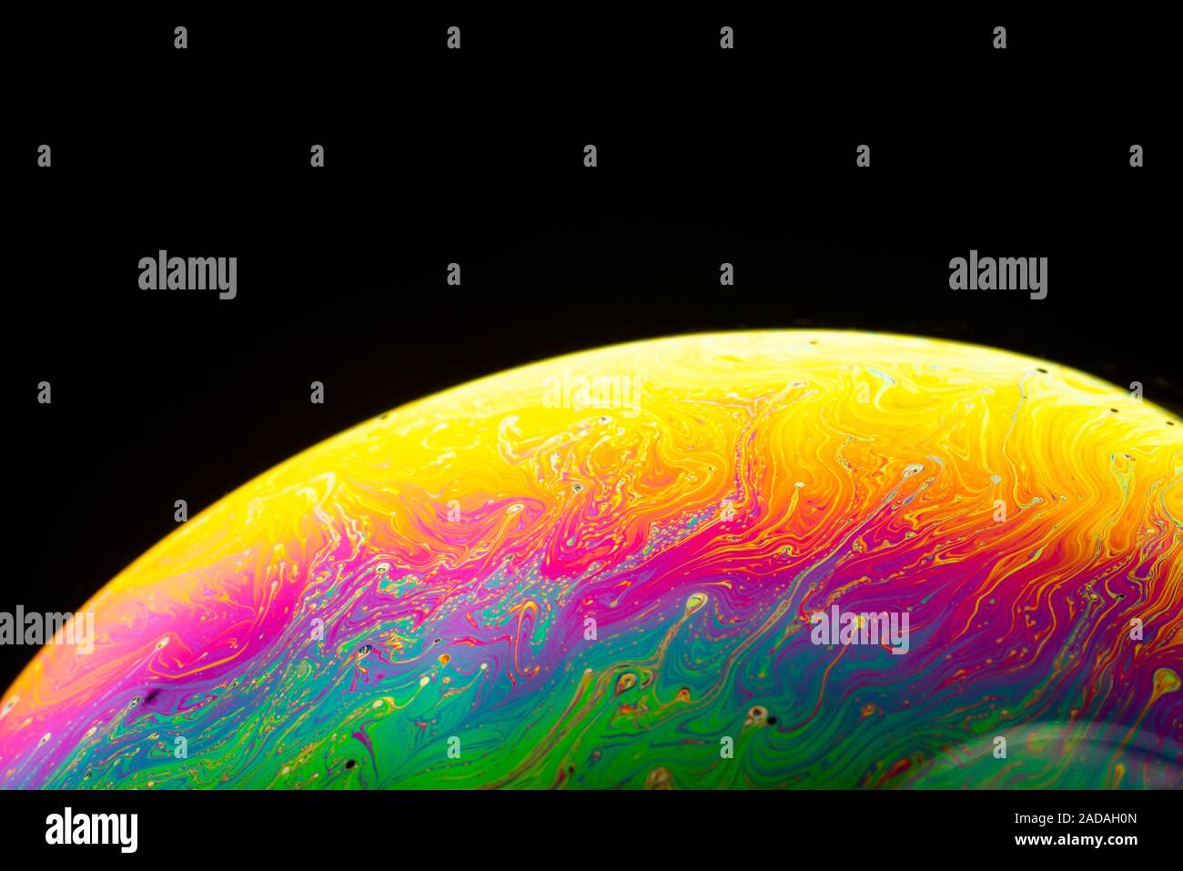 Abstract background made from soap bubble reflecting light Stock Photo