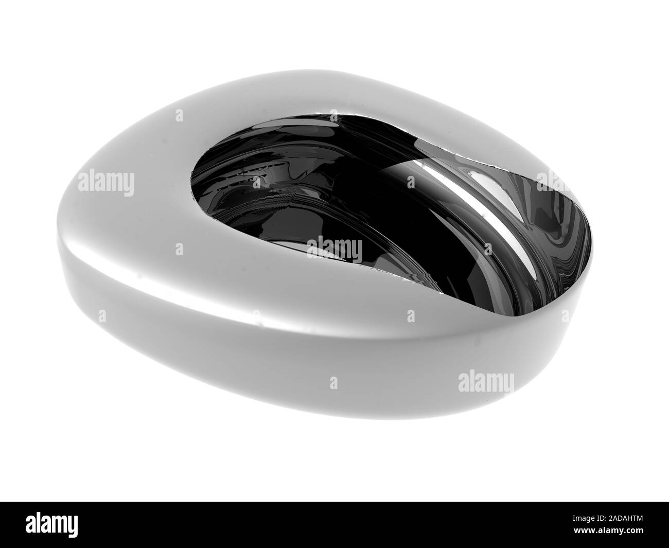 Stainless steel bedpan Stock Photo