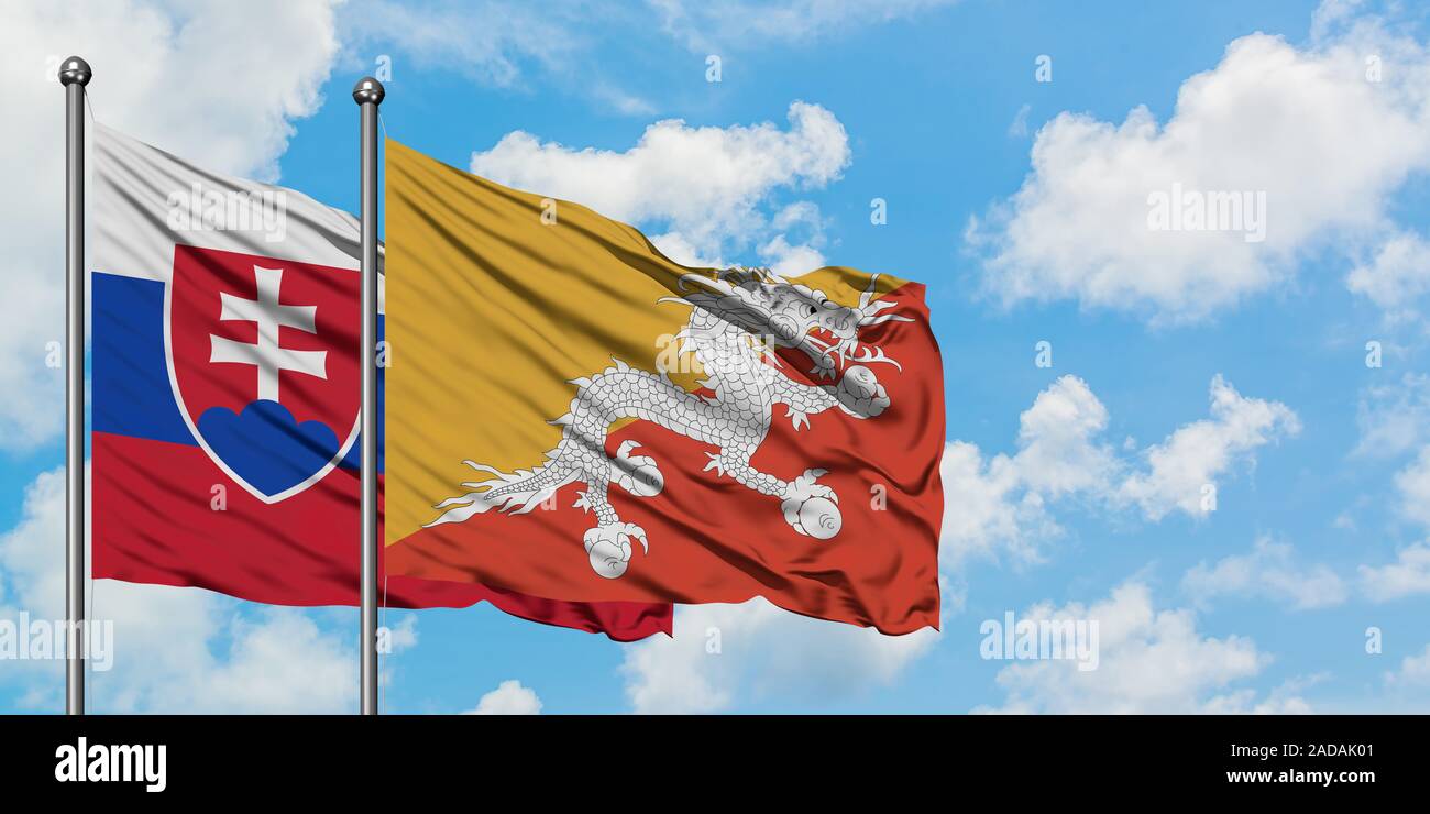 Bhutan slovakia flag hi-res stock photography and images - Alamy