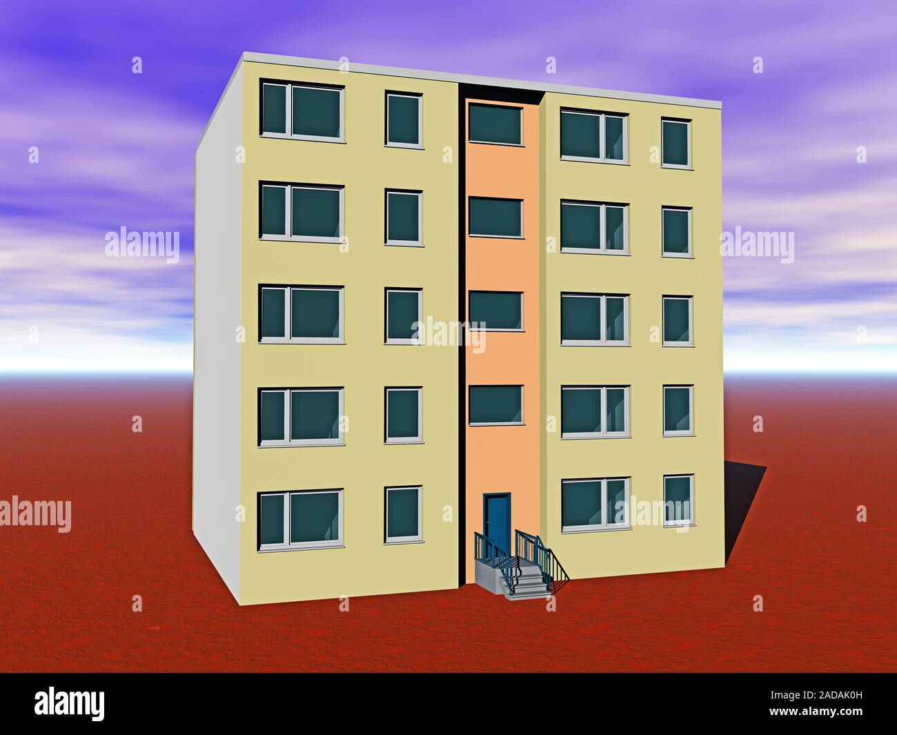 Plattenbau in the block of flats Stock Photo Alamy