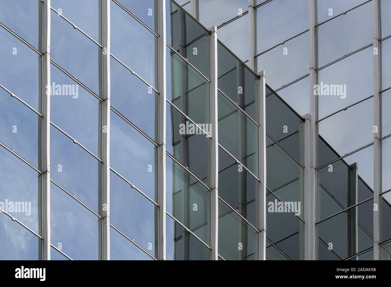 Facade of a modern office building in Frankfurt, Germany Stock Photo