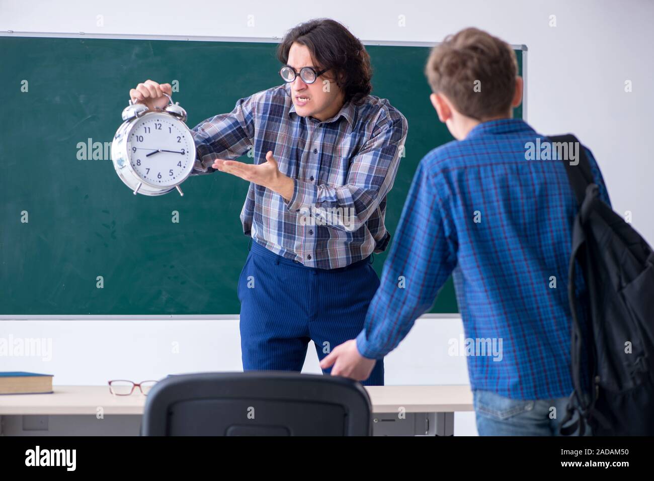 Lazy boy being late for school hi res stock photography and images alamy