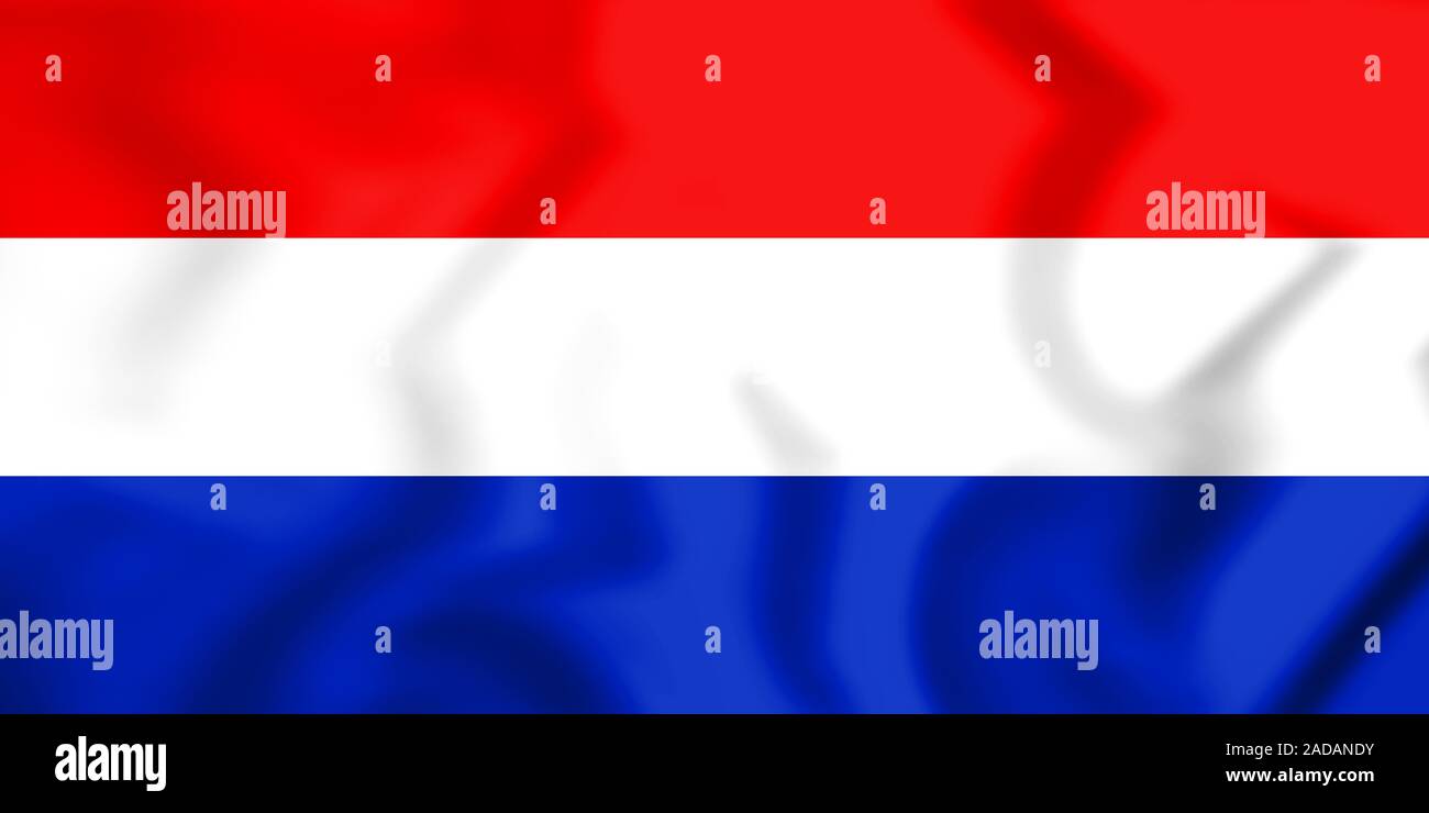 3D Flag of the State of Slovenes, Croats and Serbs. 3D Illustration ...