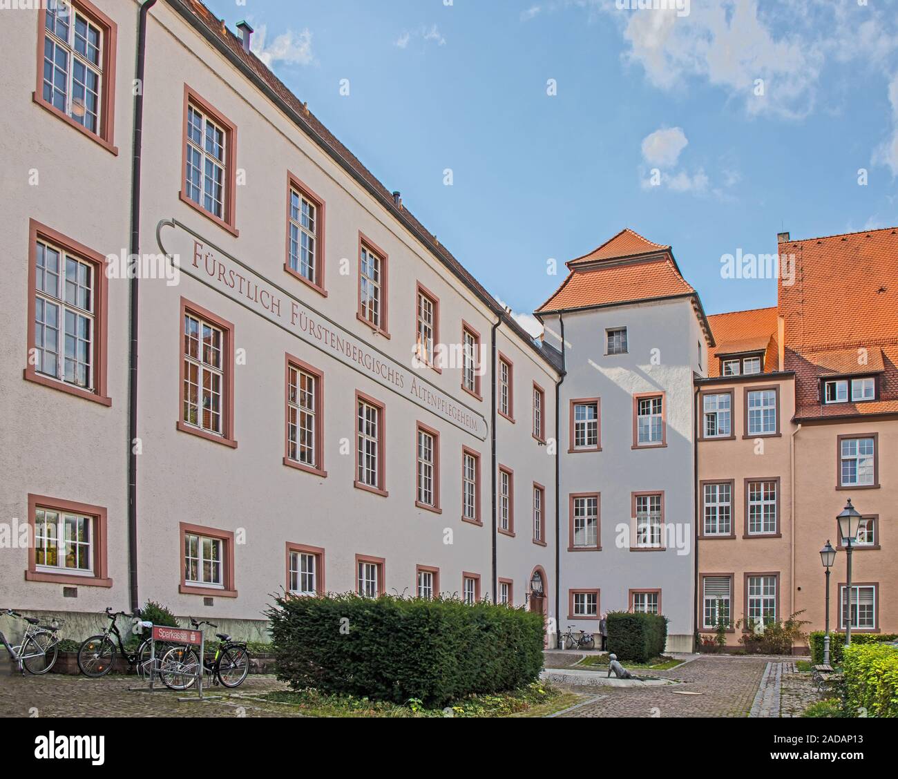 Upper Castle,  Fürstlich Fürstenbergisches Altenpflegeheim,  Hüfingen, Black Forest Stock Photo