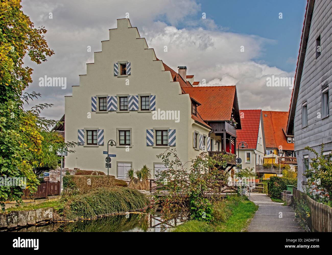 Old City Mill, Hüfingen, Black Forest Stock Photo