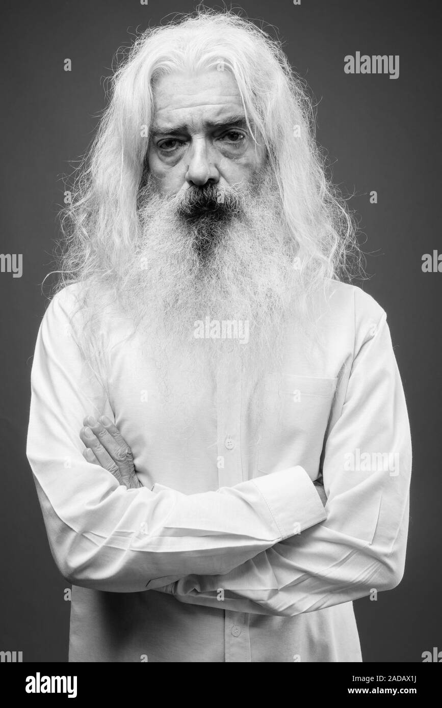 Old man with long beard vintage hi-res stock photography and images - Alamy