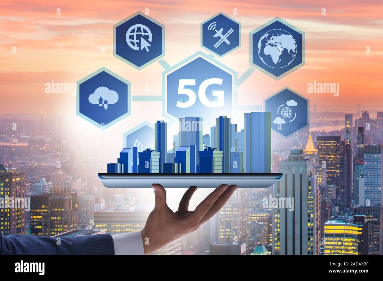 5G mobile technology concept - high internet speed Stock Photo - Alamy