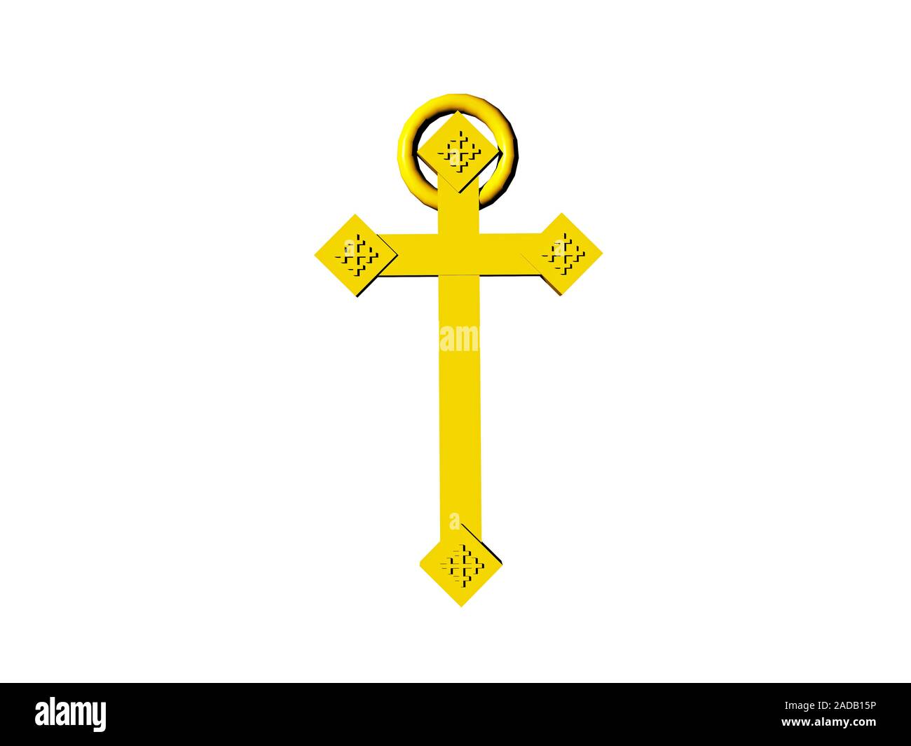 golden Coptic cross Stock Photo - Alamy