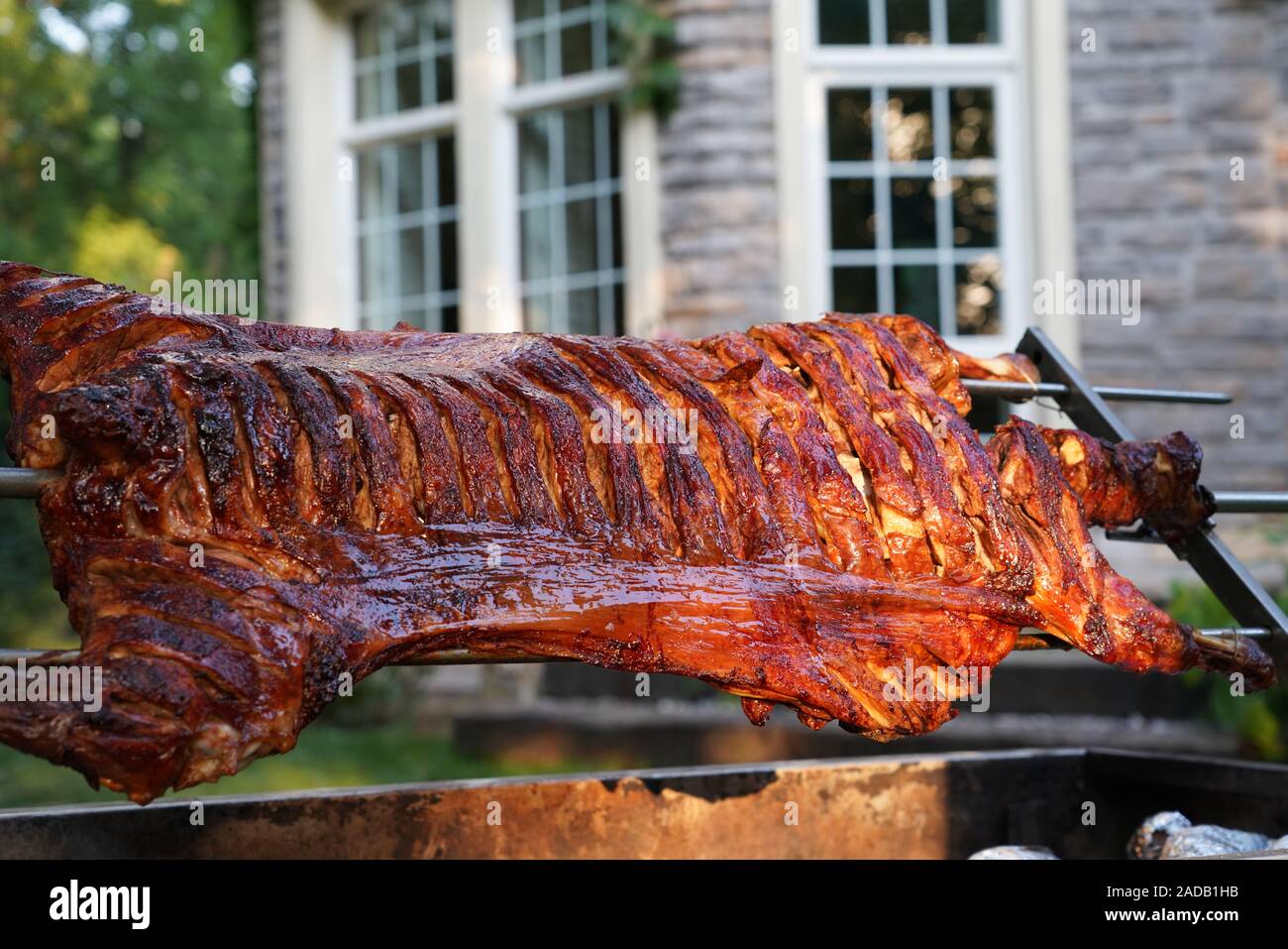 Whole Lamb Rotisserie Spit