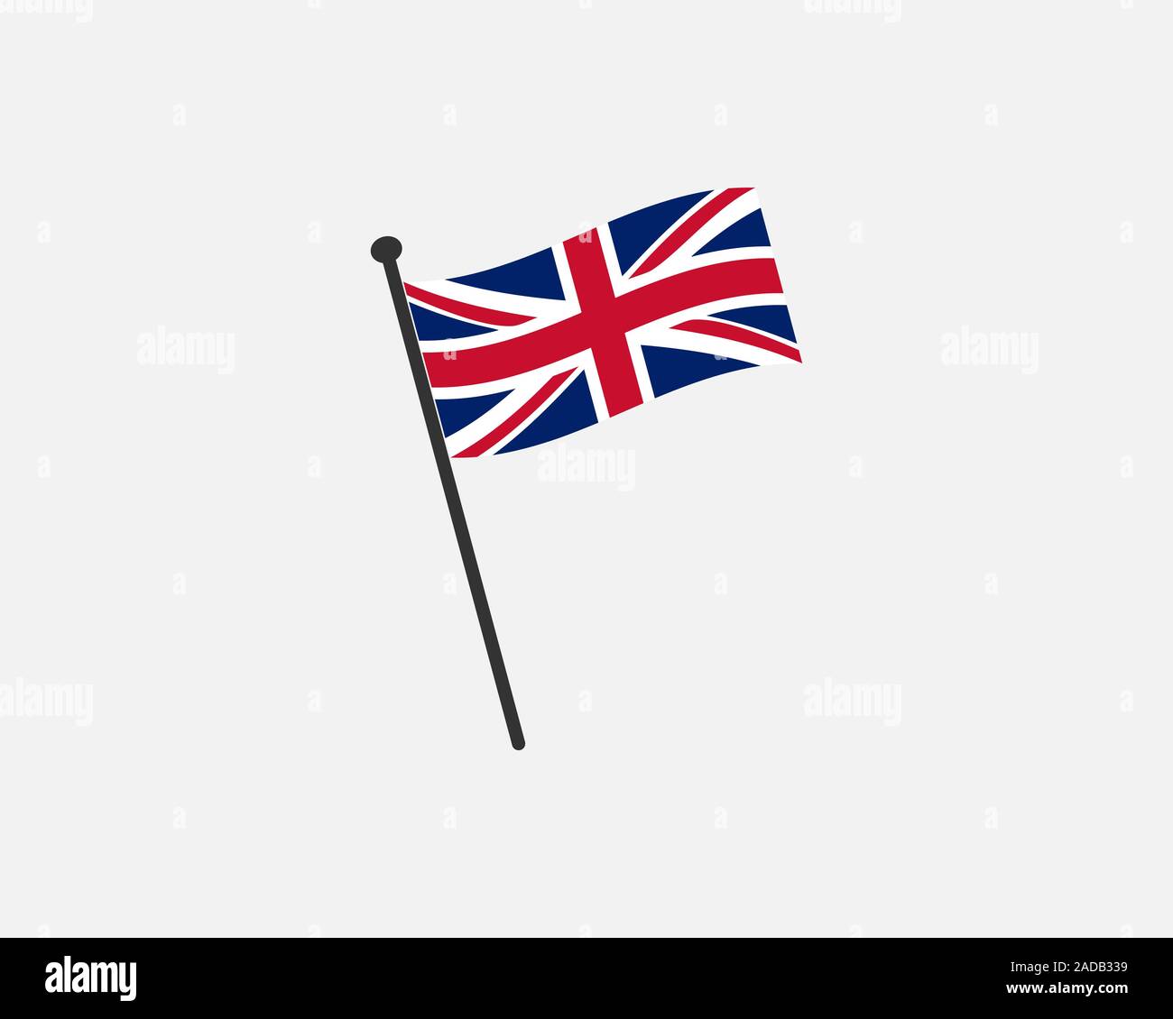 United Kingdom Flag. Official flag of United Kingdom. Vector illustration. Stock Vector