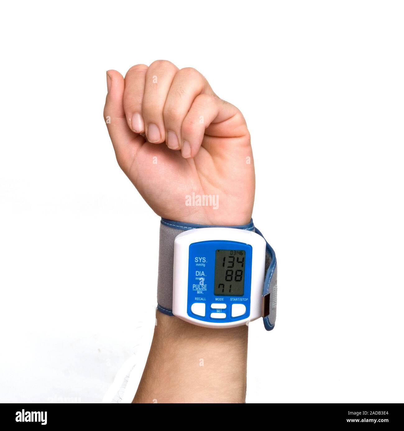 Blood pressure measuring device Stock Photo Alamy