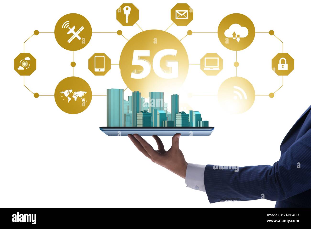 5G mobile technology concept - high internet speed Stock Photo - Alamy