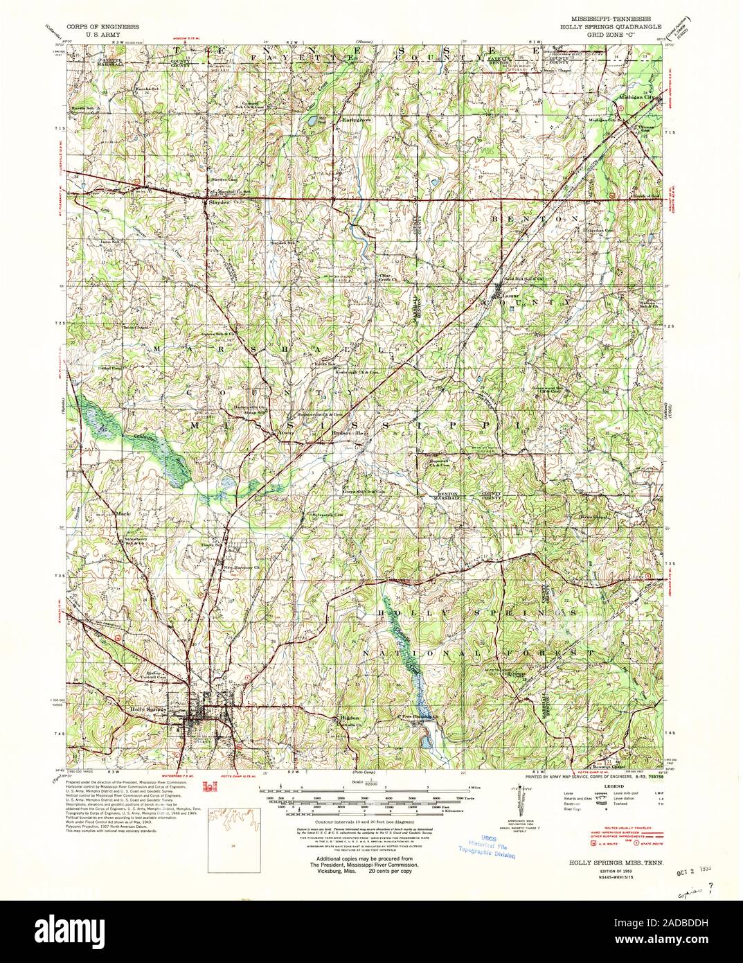 Map of holly springs hires stock photography and images Alamy