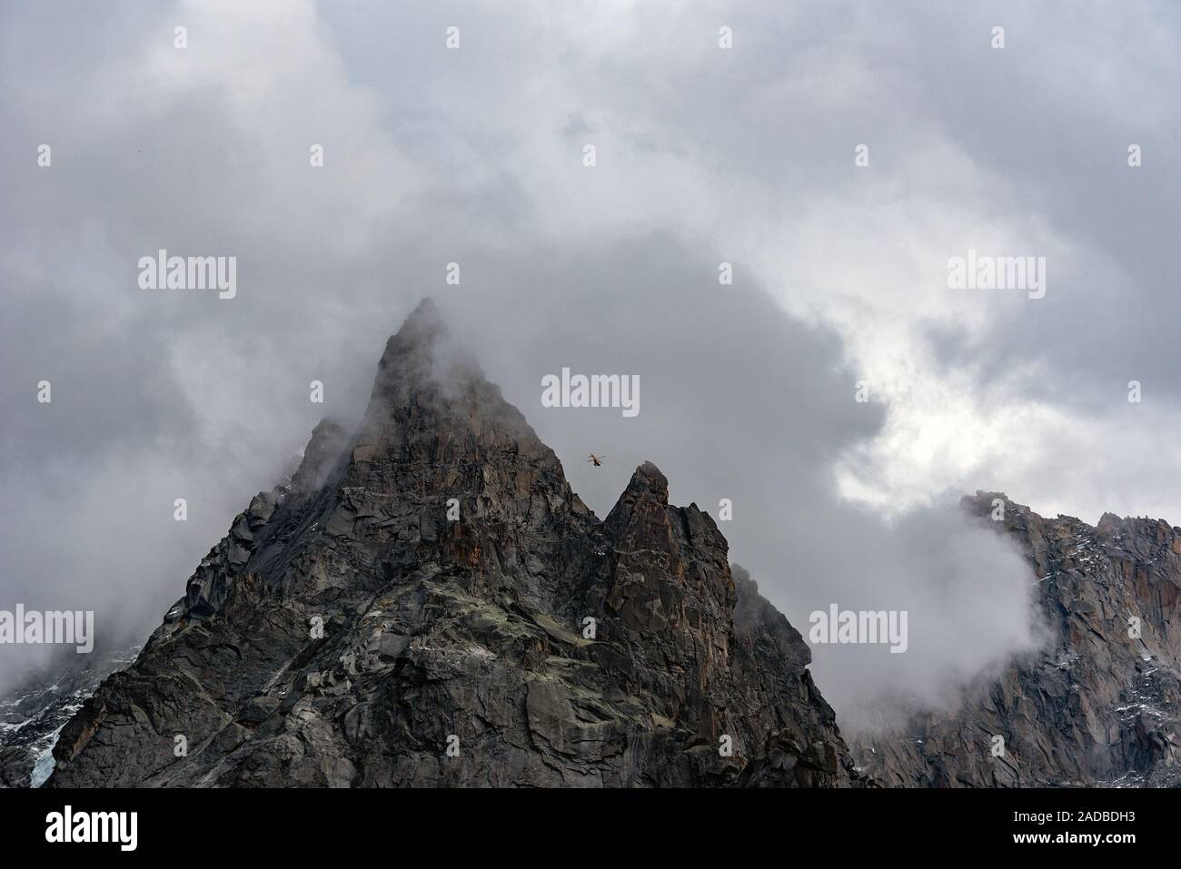 Summits of Alps, view from Aiguille du Midi Stock Photo - Alamy