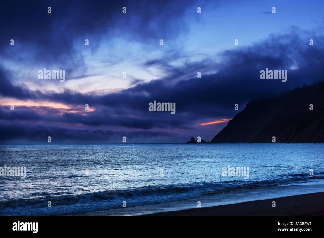 Storm in ocean Stock Photo