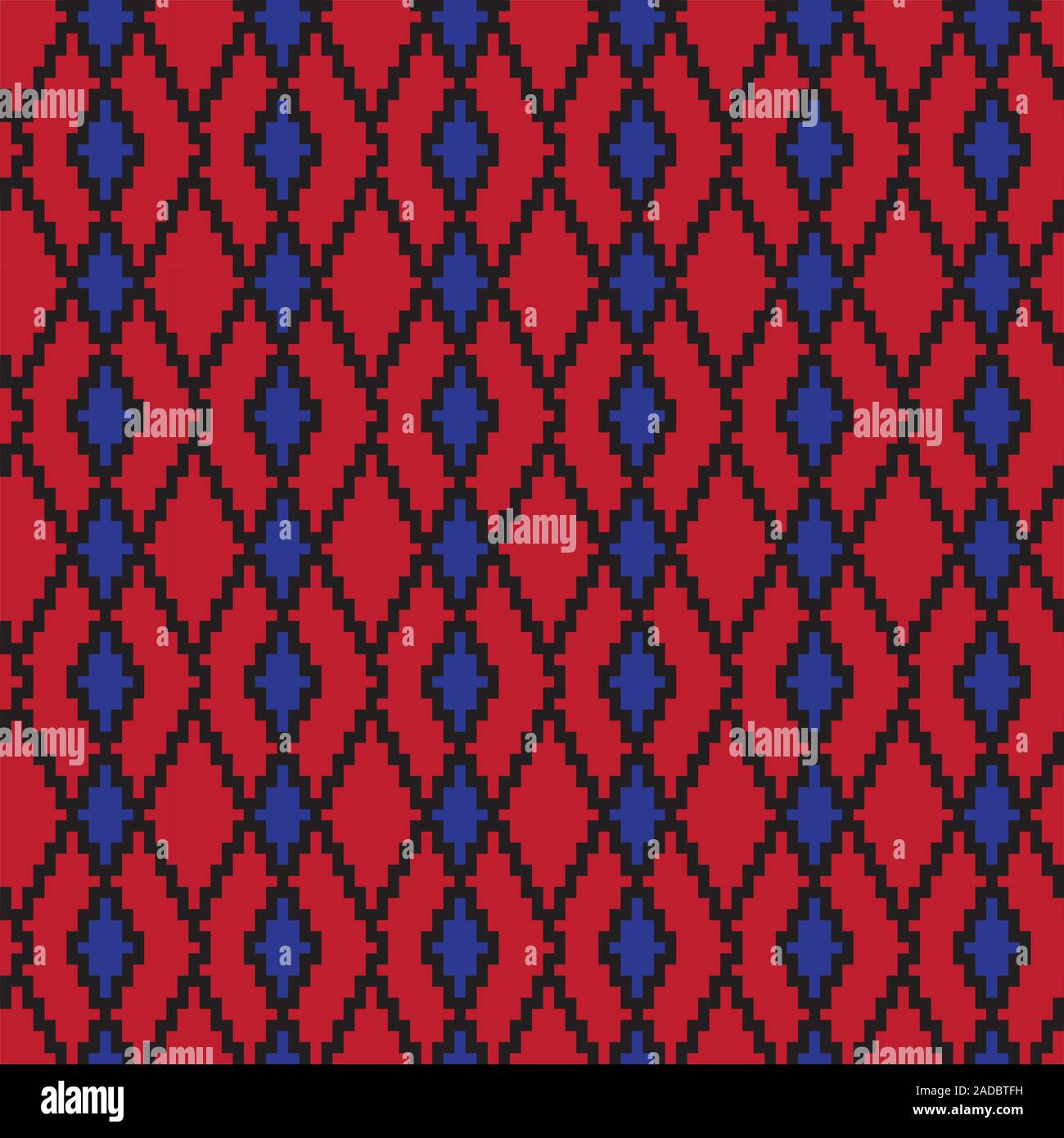 Classic Argyle Seamless Pattern - This is a classic argyle, diamond shape pattern suitable for website resources, graphics, print designs, textile Stock Vector