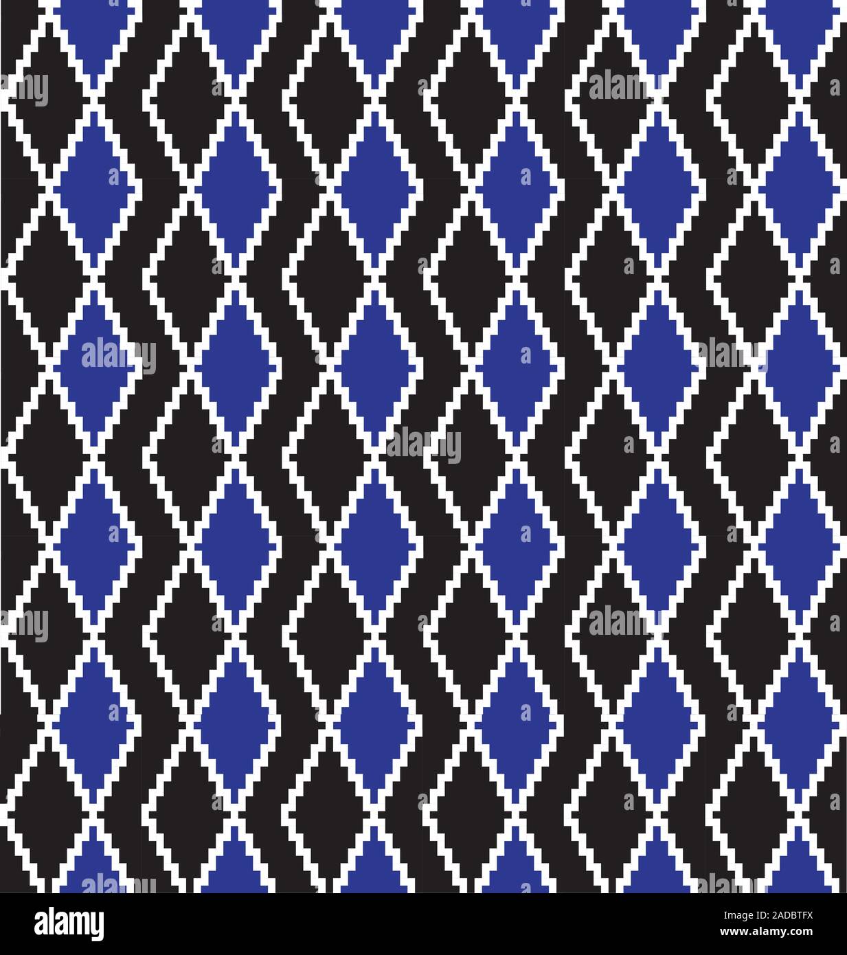 Classic Argyle Seamless Pattern - This is a classic argyle, diamond shape pattern suitable for website resources, graphics, print designs, textile Stock Vector