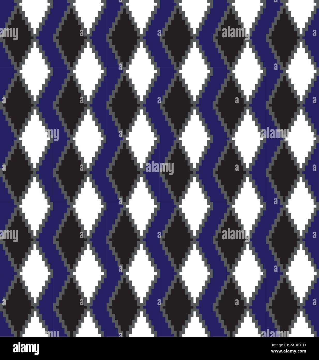 Classic Argyle Seamless Pattern - This is a classic argyle, diamond shape pattern suitable for website resources, graphics, print designs, textile Stock Vector