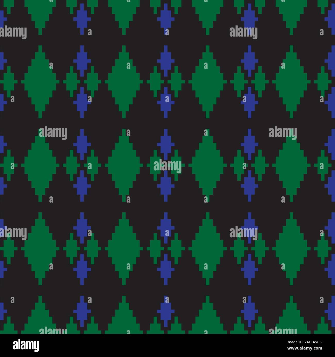 Classic Argyle Seamless Pattern - This is a classic argyle, diamond shape pattern suitable for website resources, graphics, print designs, textile Stock Vector