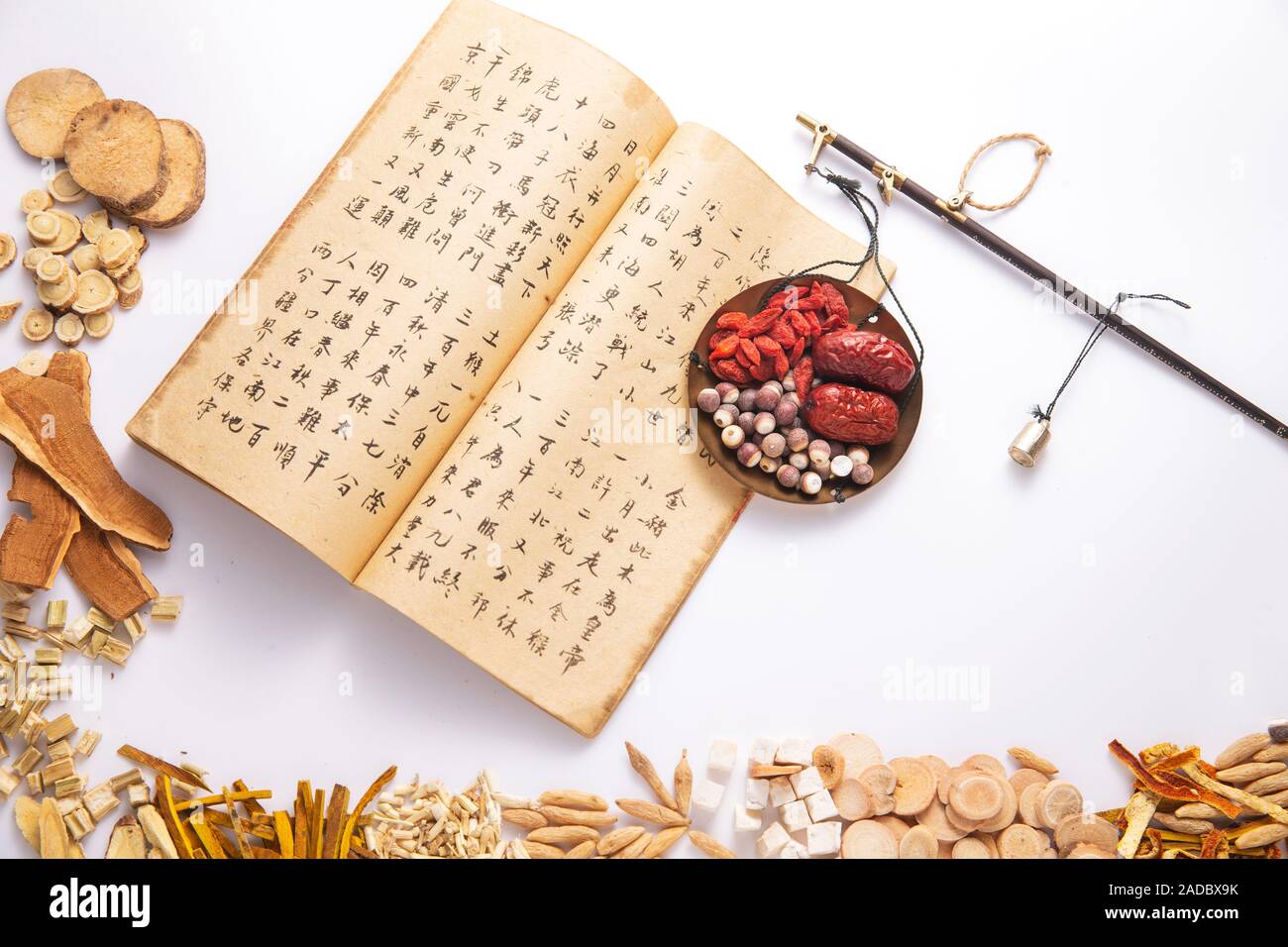 Traditional Chinese medicine books and Stock Photo Alamy