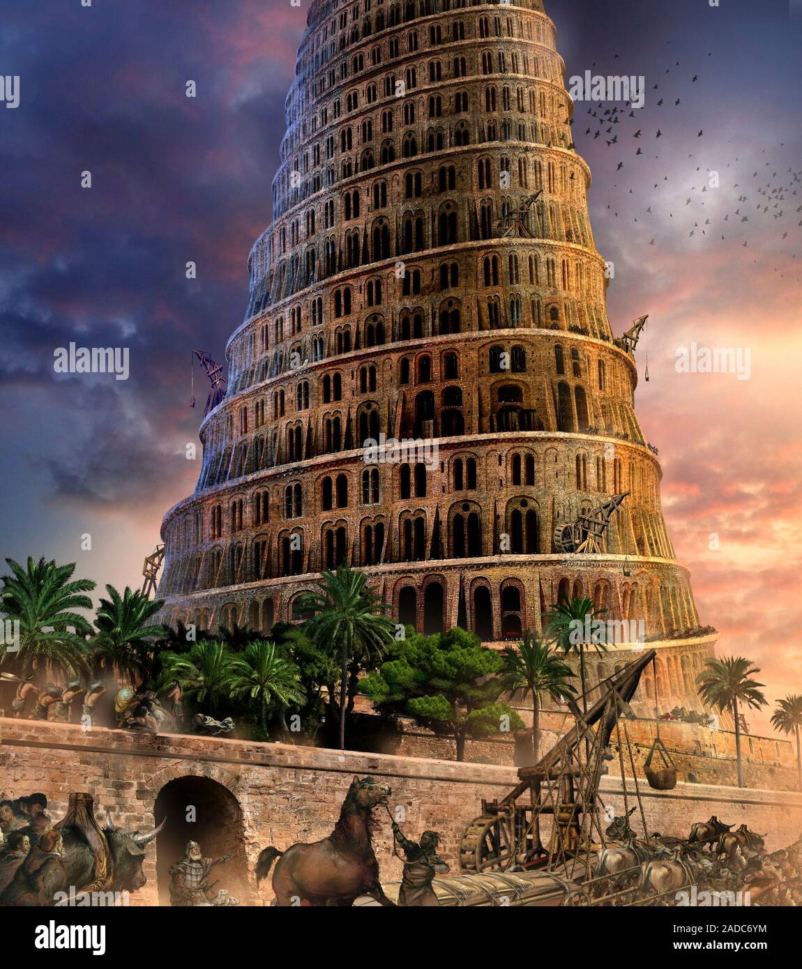 Tower Of Babel Illustration The Story Of The Tower Of Babel Is Told