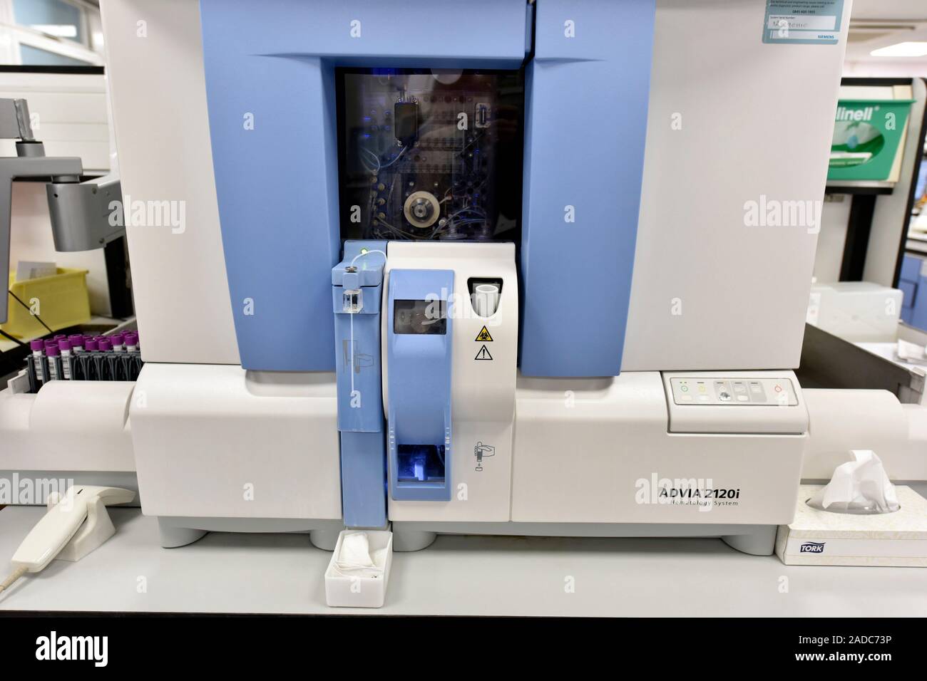 Haematology analyser machine. Haematology analyser and flow cytometer