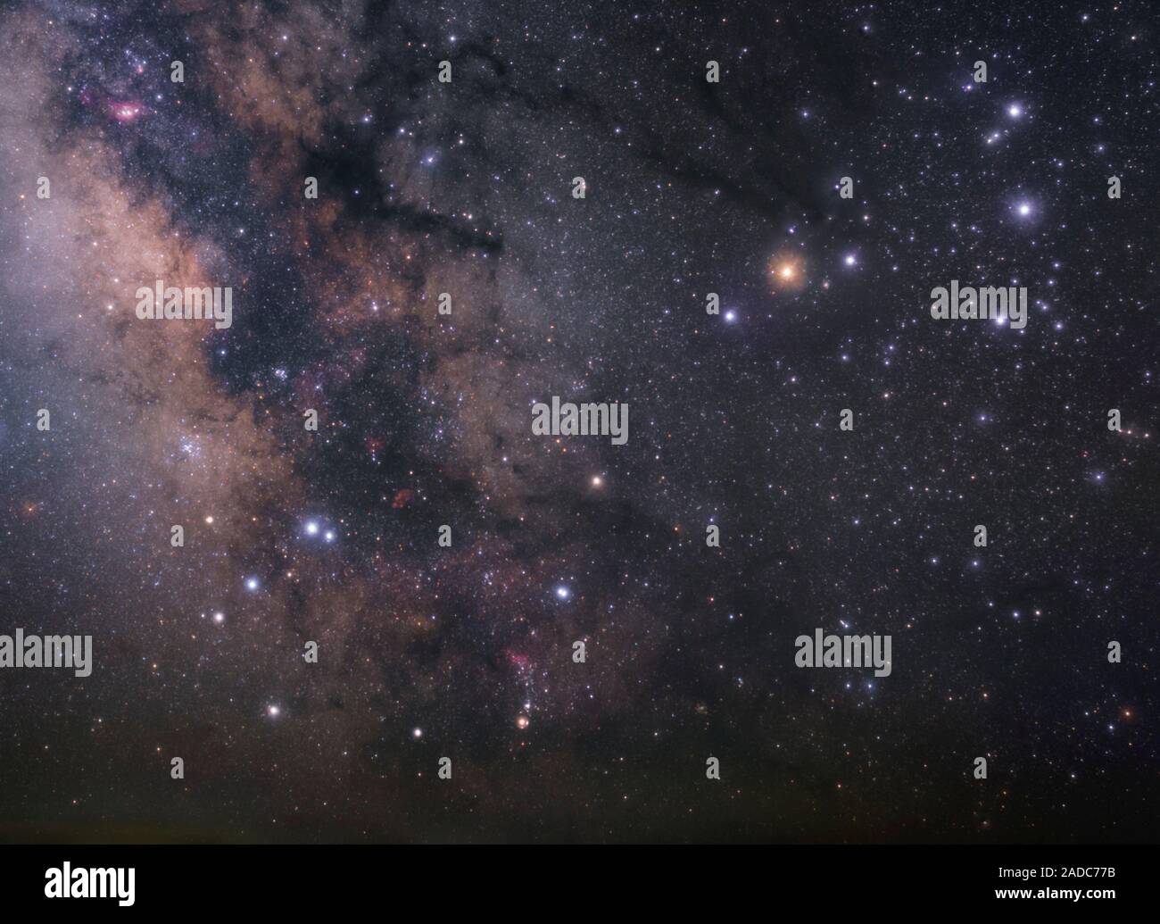 Scorpius Images Scorpius constellation. Optical image of Scorpius, a large zodiacal ...