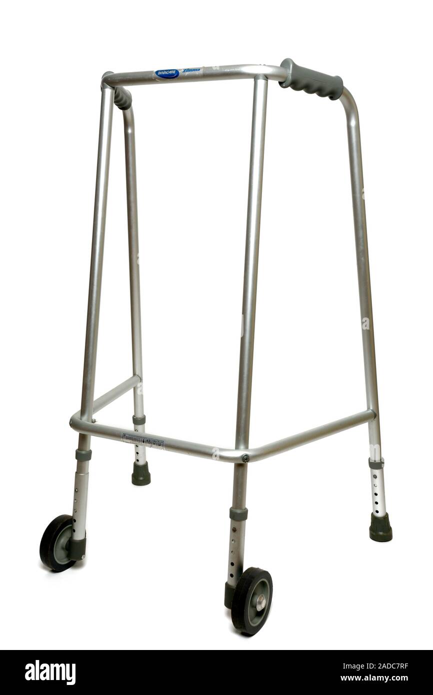 Walking frame. This support is used by the disabled or elderly to help