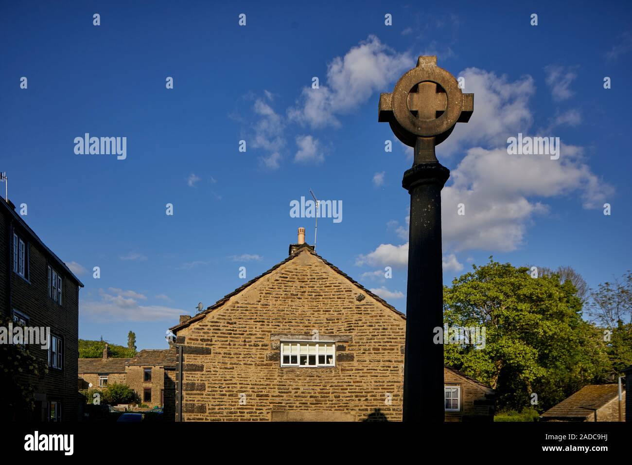 Glossop market town, the High Peak, Derbyshire, England. countryside