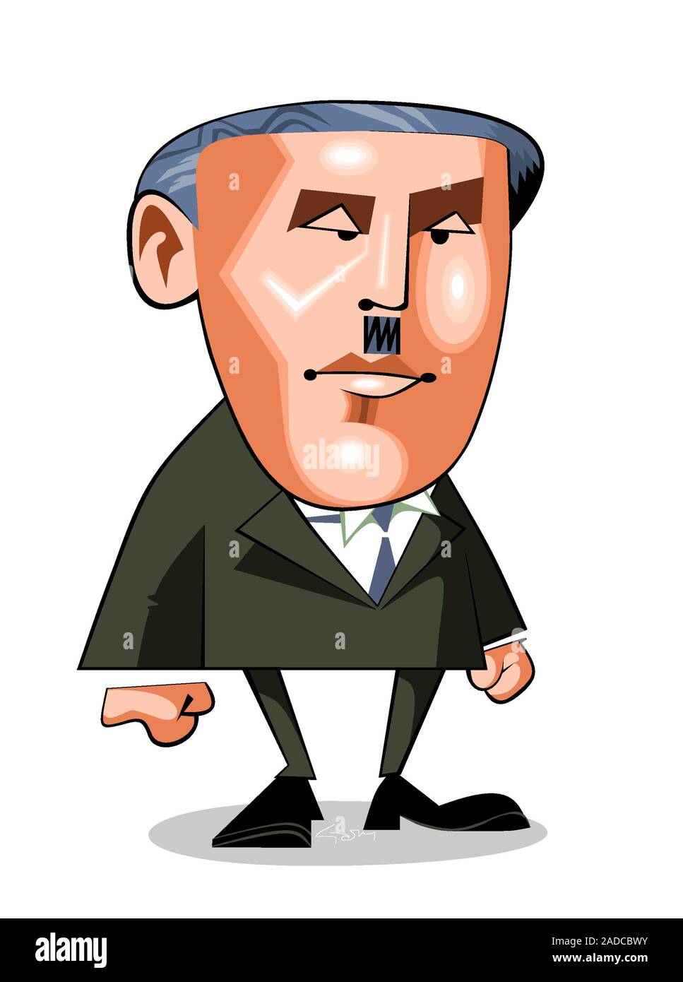 Charles Barkla (18771944). Caricature of the British physicist Charles