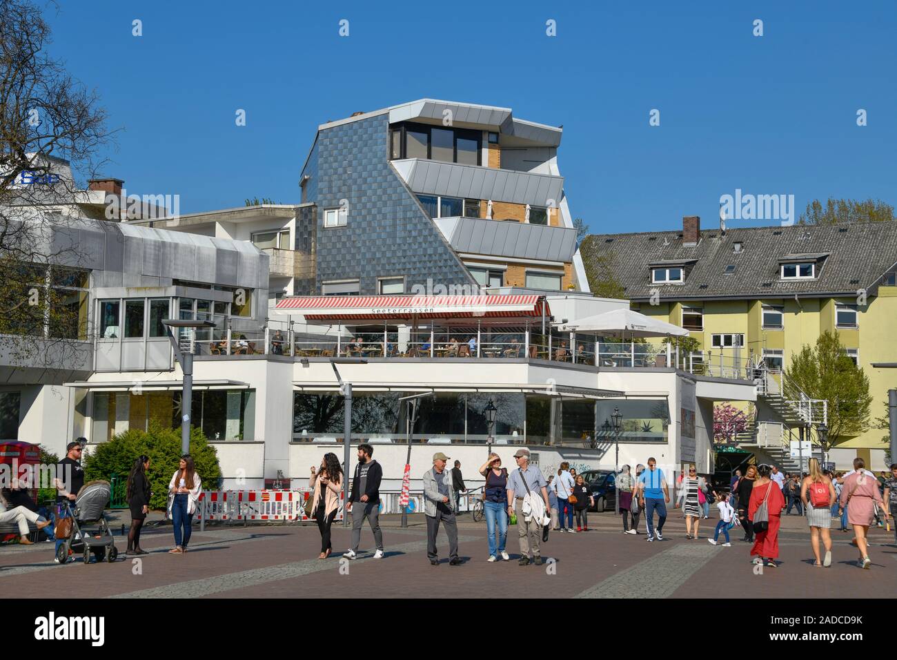 Tegeler Seeterrassen, Greenwichpromenade, Tegeler See, Tegel, Reinickendorf, Berlin, Deutschland Stock Photo