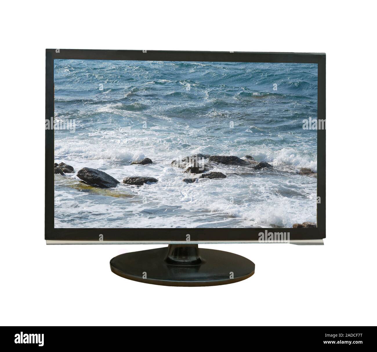 LCD display showing sea Stock Photo - Alamy