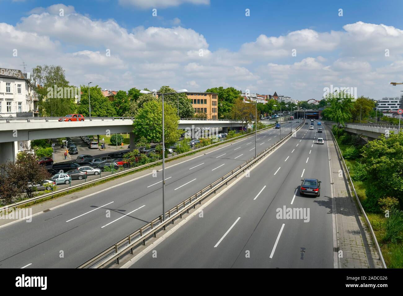 Stadtautobahn A 103, Steglitz, Berlin, Deutschland Stock Photo