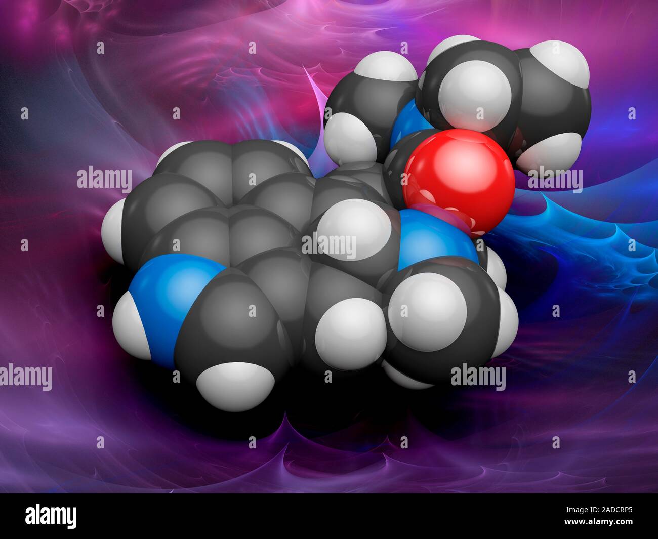 lsd-models LSD drug. Molecular model of lysergic acid diethylamide (C20.H25.N3.O),  also known as lysergide and more commonly called LSD. This psychedelic drug  ha Stock Photo - Alamy