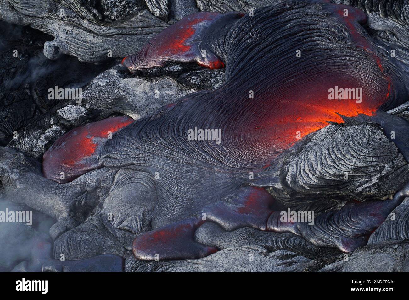 Lava flow from Kilauea, Hawaii. This lava flow is from the Kilauea