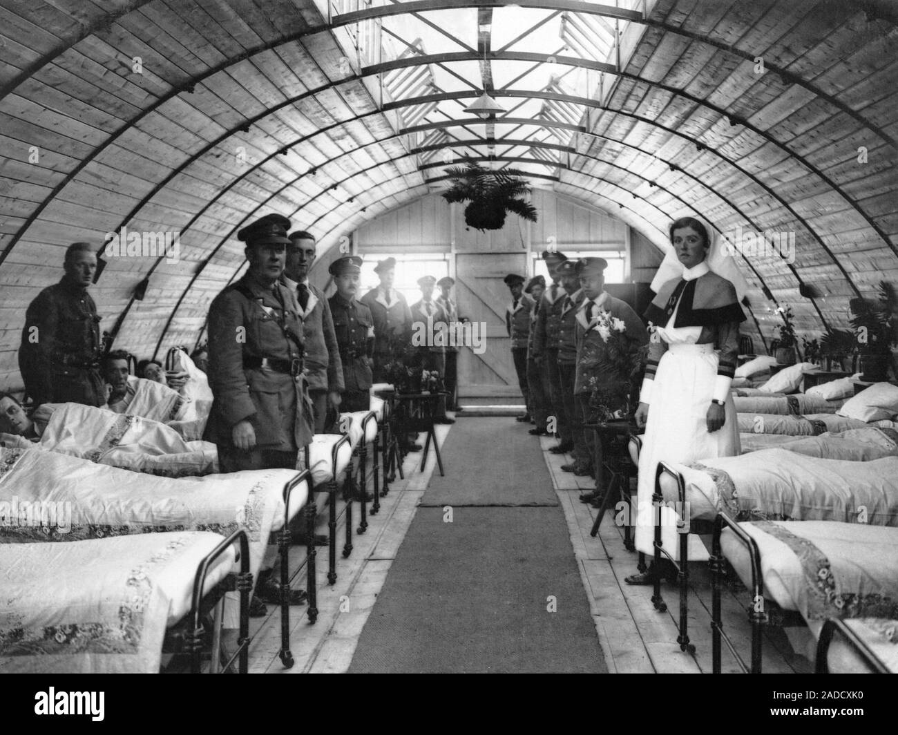 Nissen Hut In Use As A Hospital Ward During The First World War (1914 ...