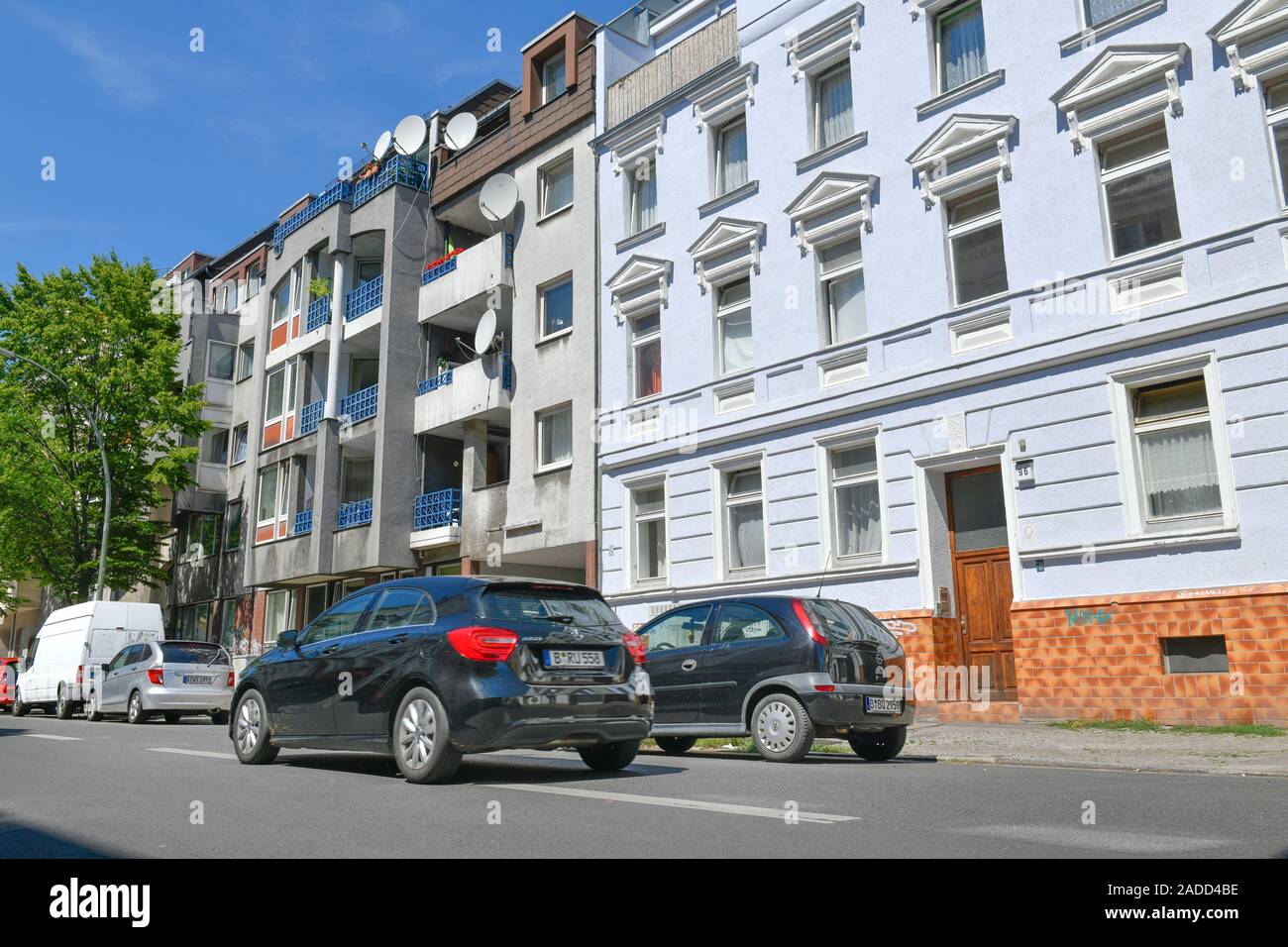 Straßenverkehr, Silbersteinstraße, Neukölln, Berlin, Deutschland Stock Photo