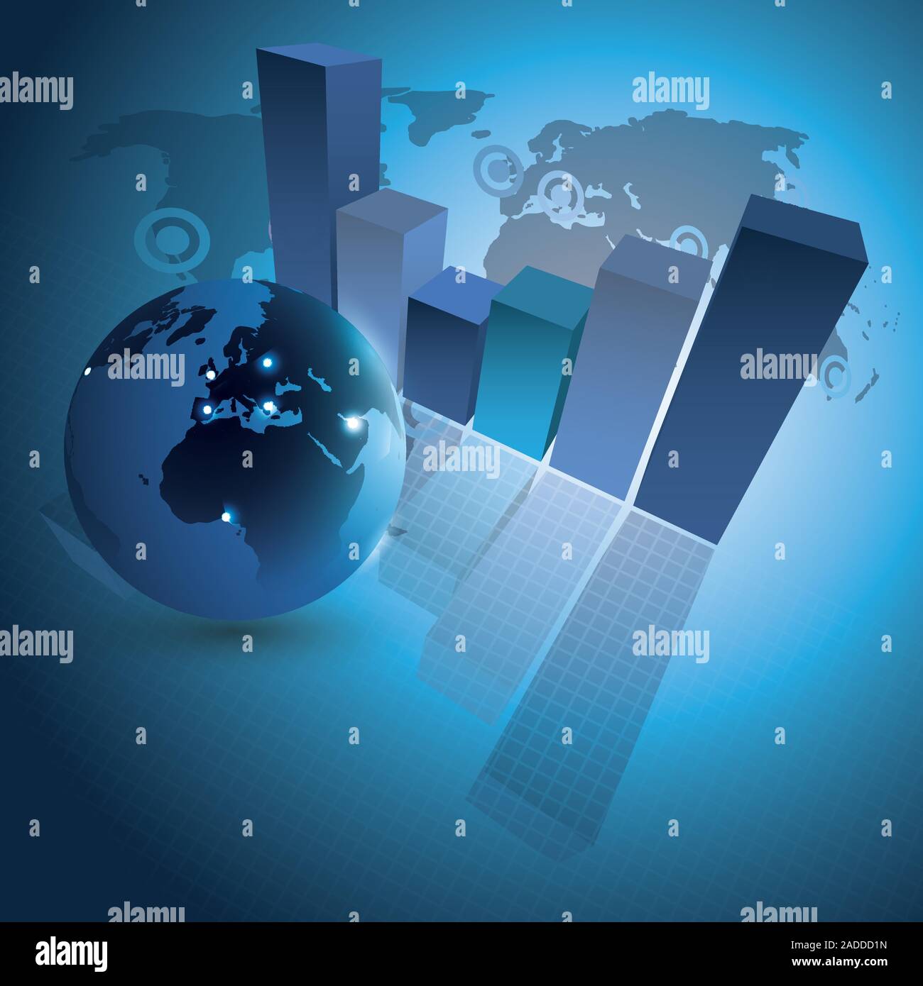 3D Abstract Modern Web or Brochure Template for Business or Technology - Editable Creative Vector Illustration Stock Vector