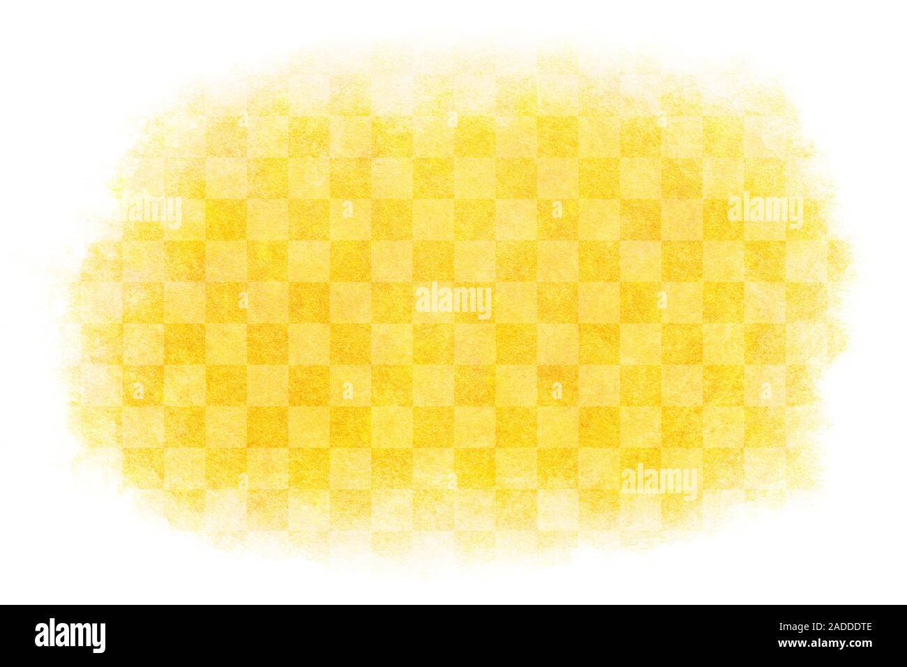 Japanese new year gold checkered pattern abstract on natural grunge watercolor hand paint background Stock Photo
