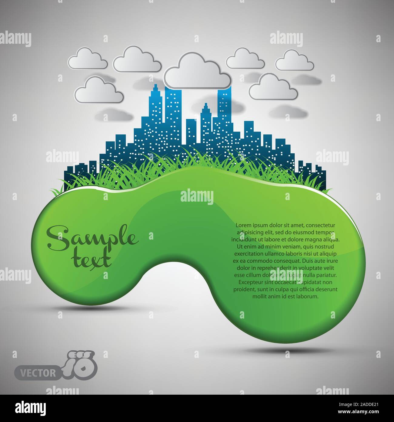 Abstract Colorful Glossy Round Eco Speech Bubble, Sustainable ...