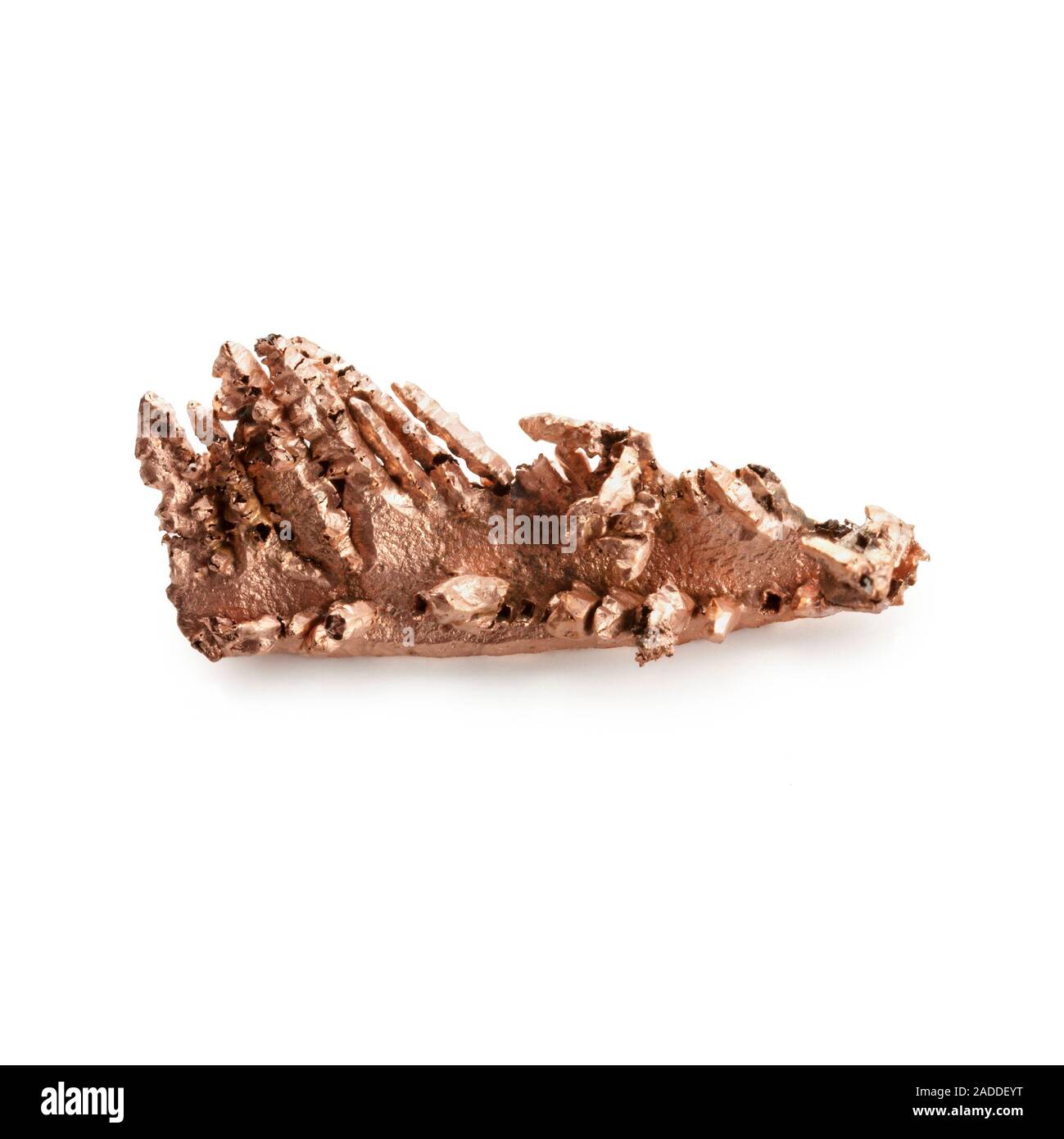 Native copper. Copper (Cu) is a transition metal element and one of