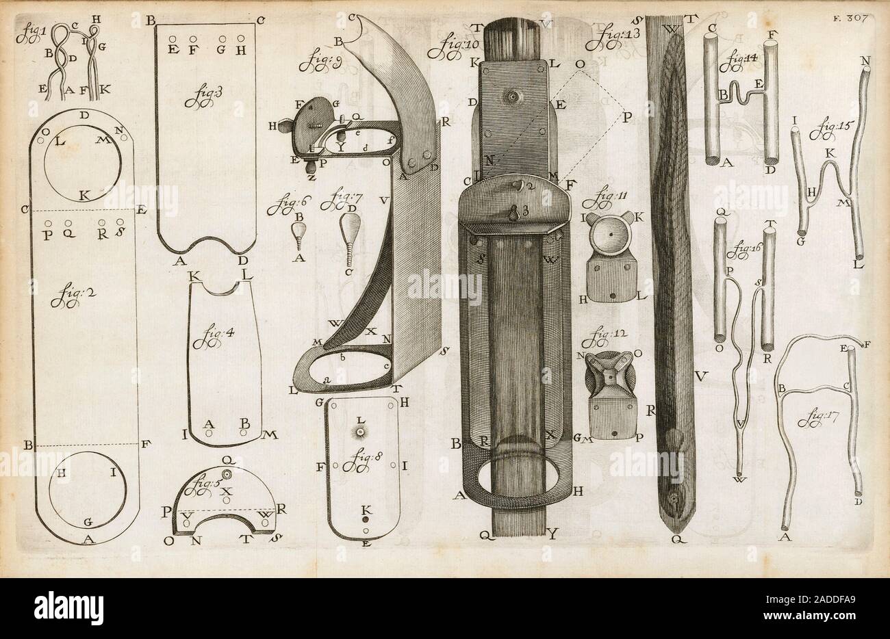 Van Leeuwenhoek's microscopy equipment, described in a letter of 1689 ...