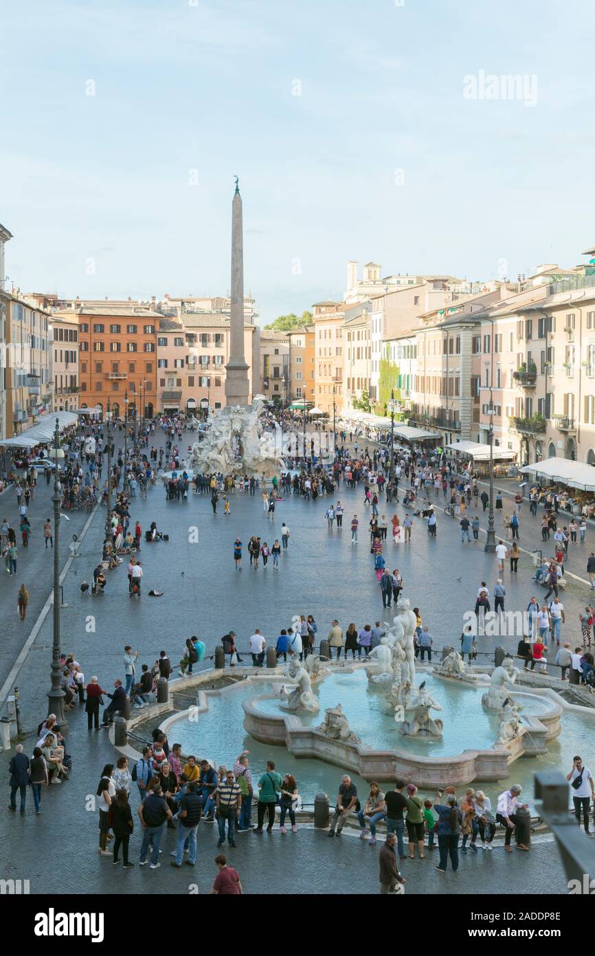 Navona square, Rome, Italy Stock Photo