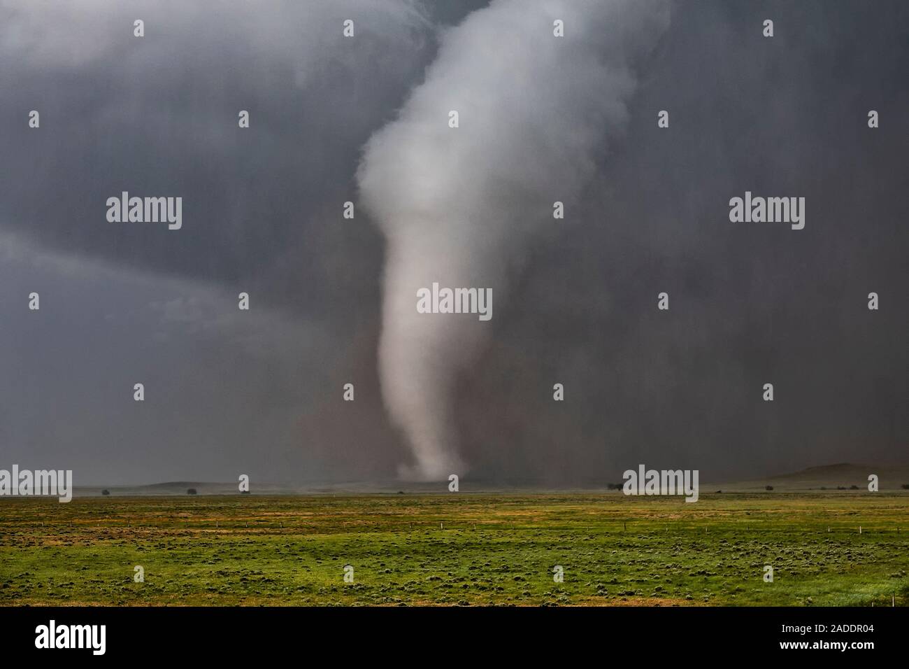 Tornado. Tornado crossing open countryside in southeast Montana, USA ...