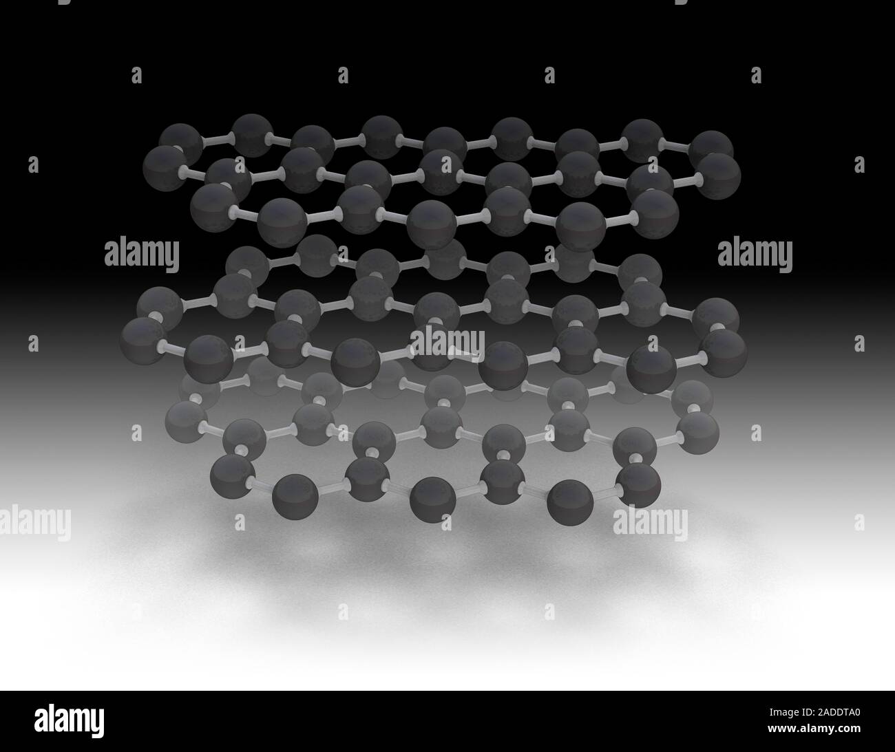 Graphite Vs Graphene Structure Ray Traced Images Of Graphite And