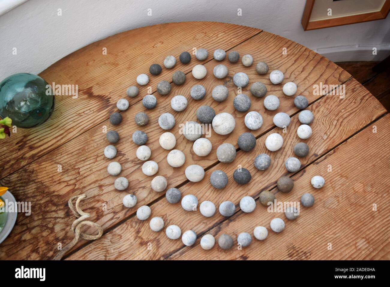 spiral of stones, jim ede Stock Photo