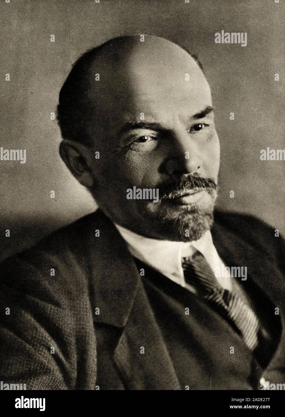 Lenine (Vladimir Ilitch Oulianov dit, 1870-1924) en janvier 1918 a Petrograd - Stock Photo