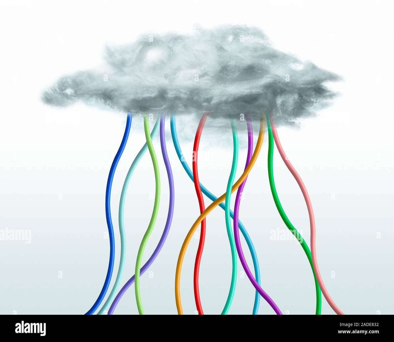 Cloud computing, conceptual image. Stock Photo