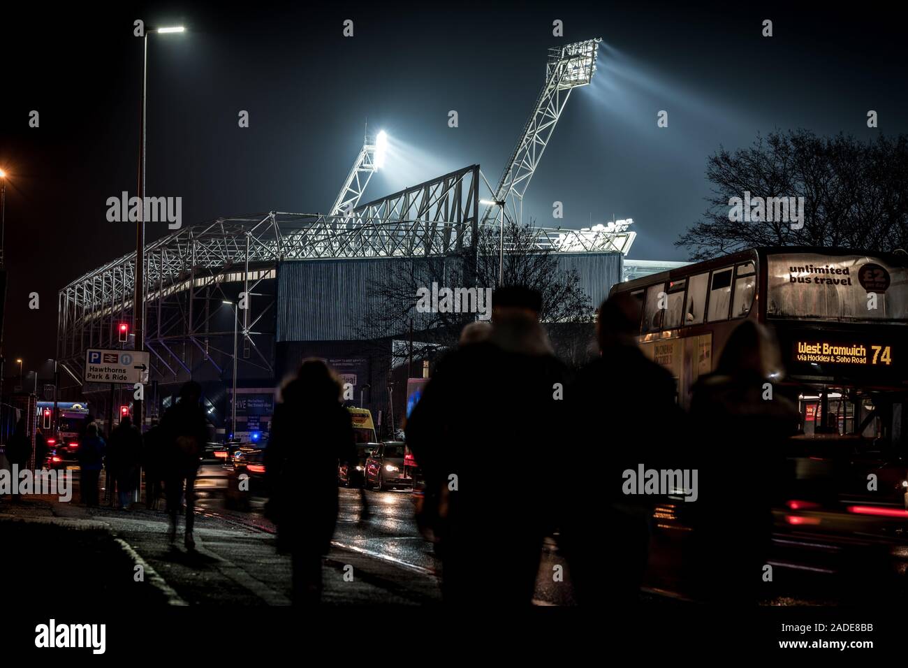 27/11/2019 The Hawthorns football stadium home to West Bromwich Albion ahead of the game against Bristol City watched by 22,197 supporters. Stock Photo